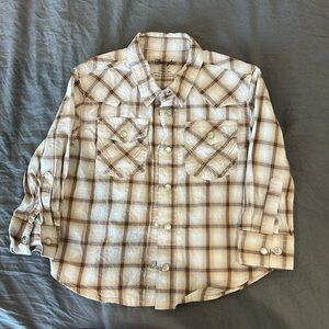 3T Wrangler Pearl Snap Shirt (fits like a 2t)